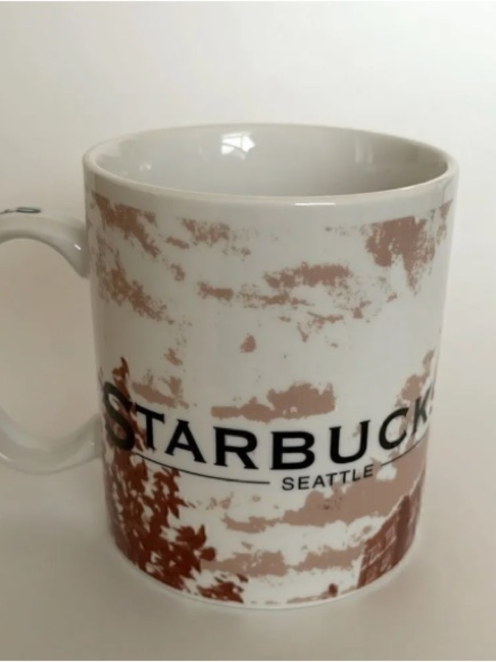 Starbucks 2002 Seattle City Coffee Mug Barista Pour Your Heart Into It